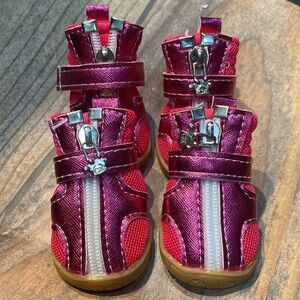 Brand New Dog Shoes size 4 Small Dog Pink